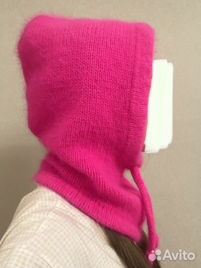 Капор и варежки из пуха норки