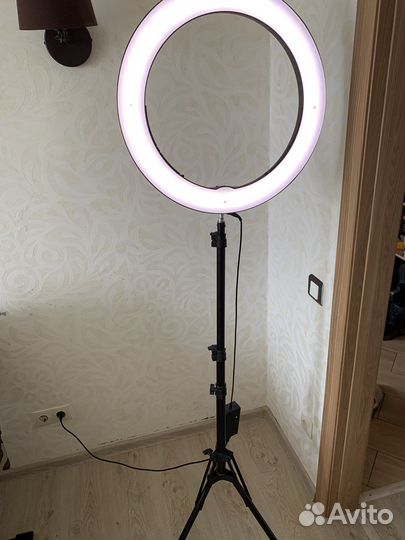 Фотолампа кольцевая на треноге