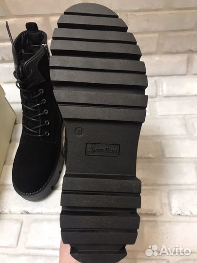 Новые зимние ботинки 41 размер нат.замша/шерсть