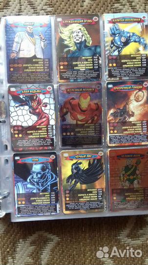 Карточки Человек паук герои и злодеи Вся коллекция