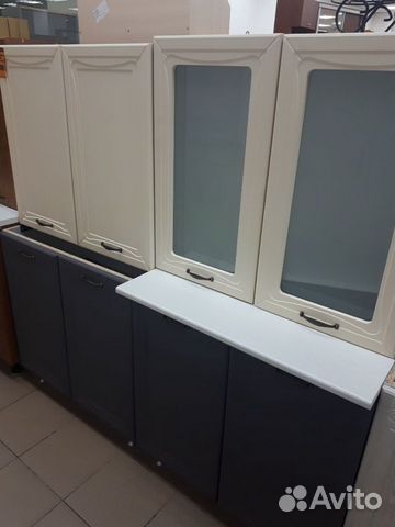 Б-6 Кух. гарнитур Империя 1,6 мдф (Софт ваниль/Соф