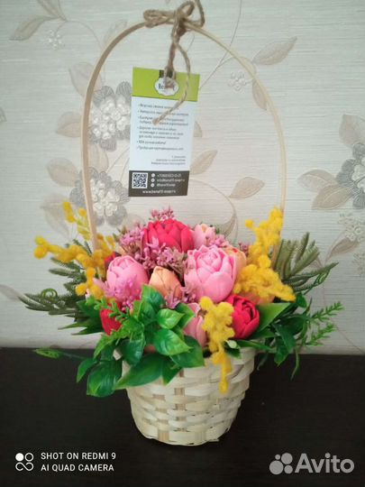 Букет из мыльных цветов