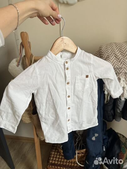 Рубашка hm для мальчика 86