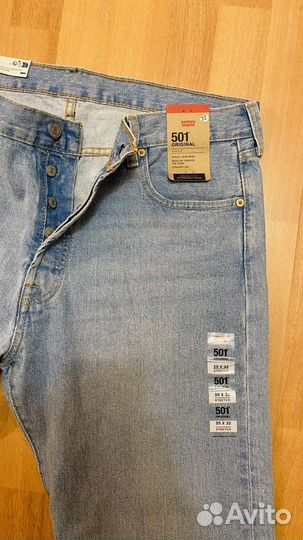 Мужские джинсы levis 501 w35l32