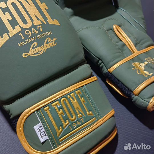 Боксерские перчатки Leone green