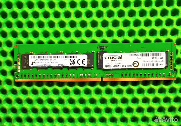8GB DDR4 ECC micron 2133