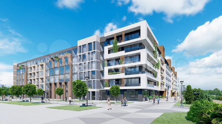 1-к. квартира, 46,3 м², 1/6 эт.