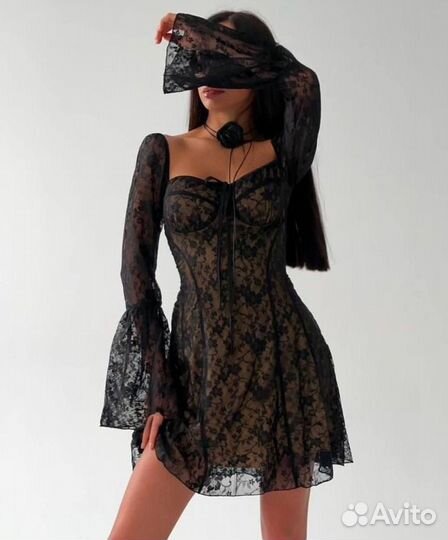 Легкое полупрозрачное платье