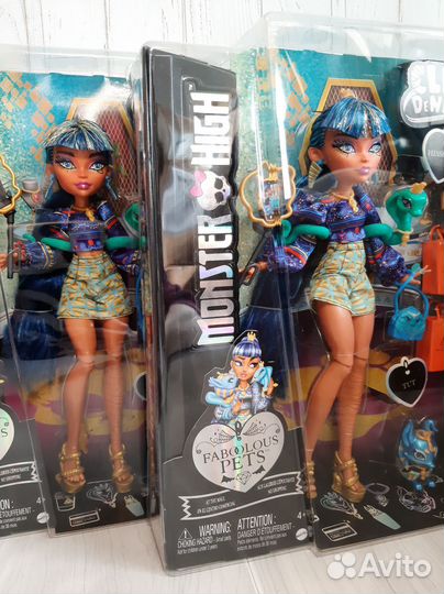 Кукла Монстер Хай Клео денил Faboolous Pets