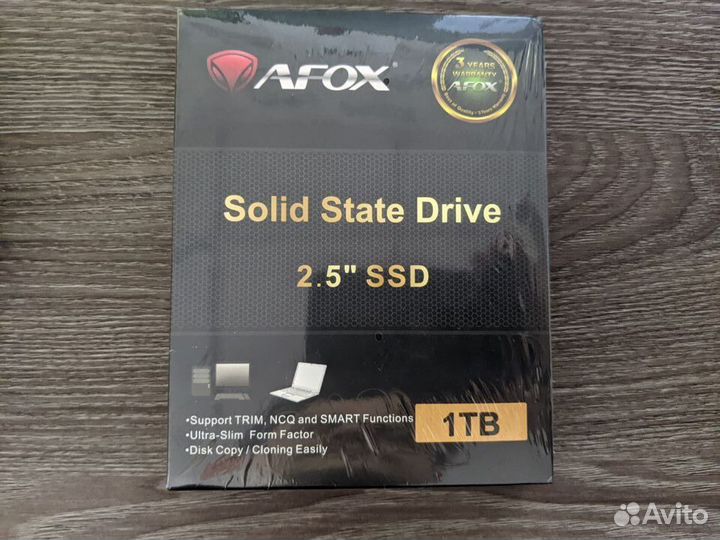 Ssd 2.5 1tb afox новый