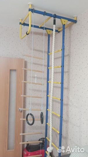 Детская шведская стенка с матом