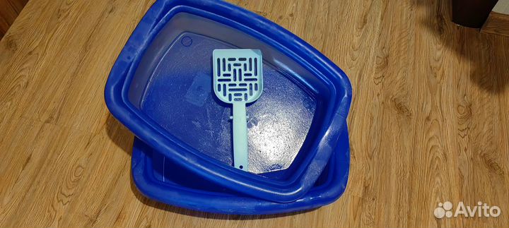 Лоток для кошек большой с лопаткой