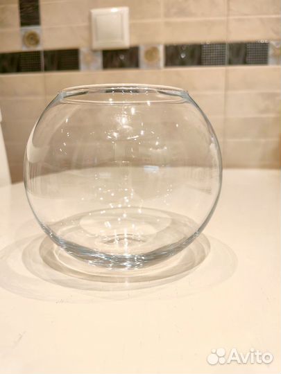 Ваза круглая стекло