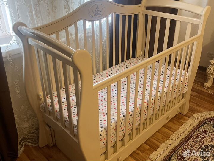 Детская кровать с матрасом бу