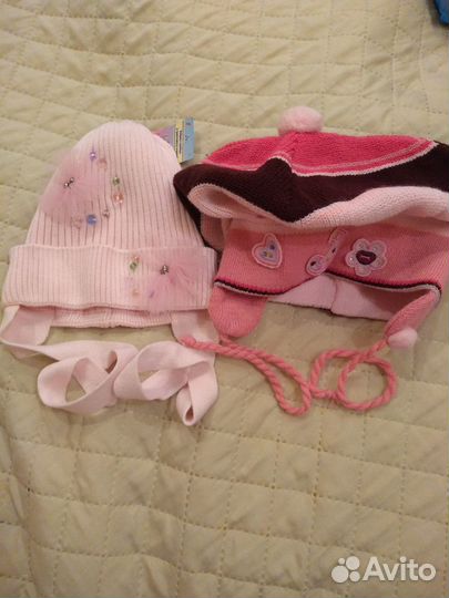 Шапка весна, осень д/дев., возраст 2-3 г.Новые