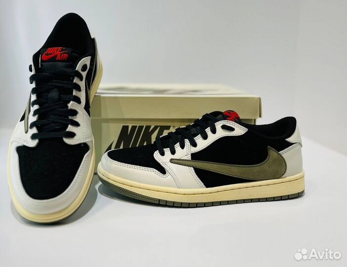 Кроссовки Nike Jordan 1 Low “Travis Scott Olive”