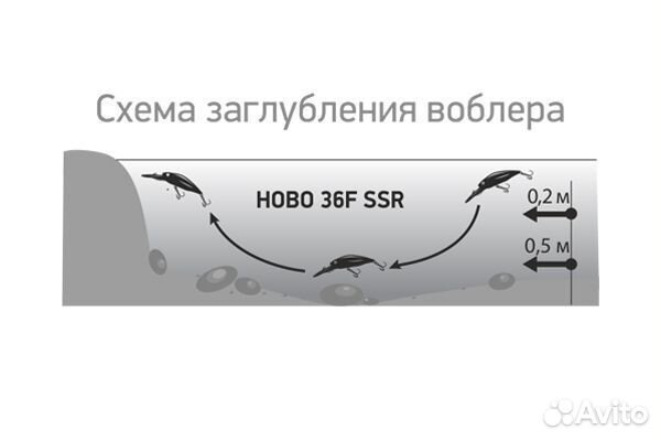 Воблер LureMax hobo 36F SSR-074 3,5г