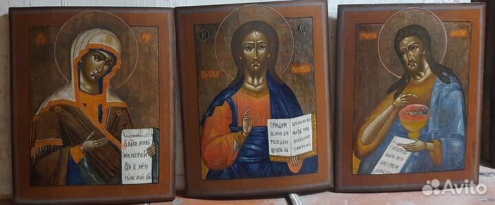 Старинные иконы. Деисусный чин