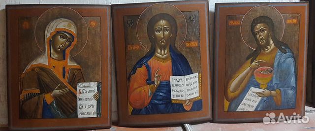 Старинные иконы. Деисусный чин