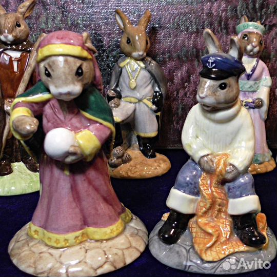Кролики.Bunnykins.Royal Doulton.Банкинс.Статуэтка