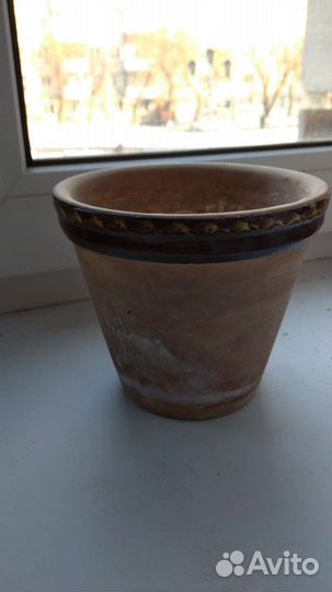 Горшки глиняные для цветов