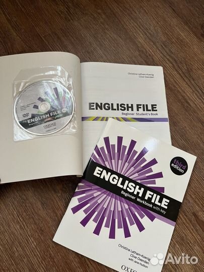 English file beginner учебник, тетрадь, диск