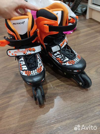 Роликовые коньки раздвижные 34-37