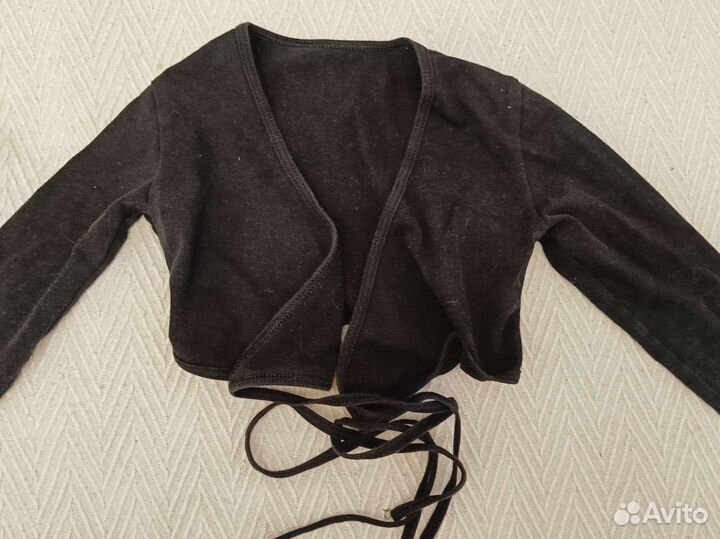 Балеро черное для девочки 116-122см