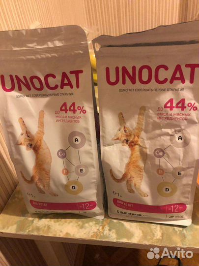 Корм Unocat для котят до 12 месяцев