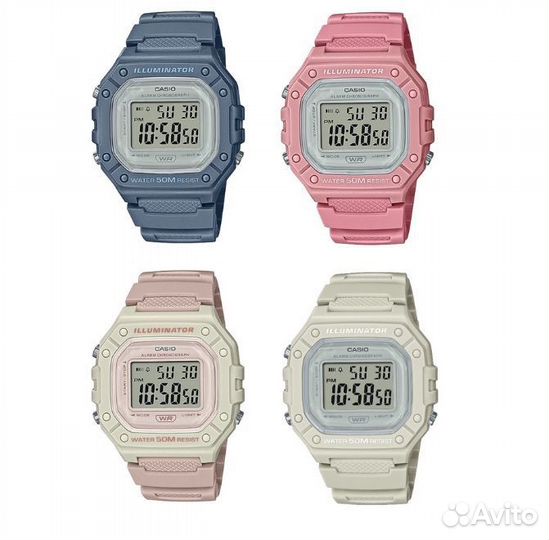 Часы Мужские Casio W-218HC-8A