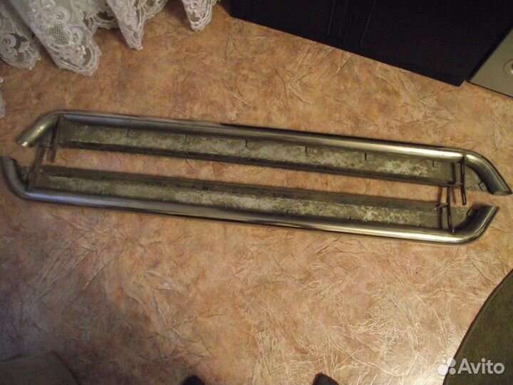 Защита из нержавей порогов и бампера для Лифан Х60