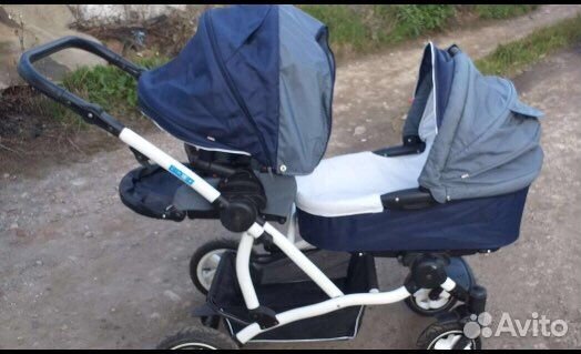 Коляска для двойни 3 в 1