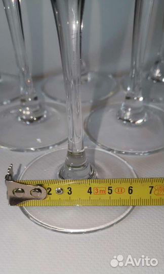 Фужеры волна цветное стекло ARC Франция