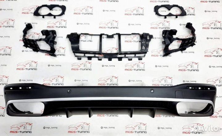 Диффузор 53 AMG Chrome на Mercedes GLE-Class V167