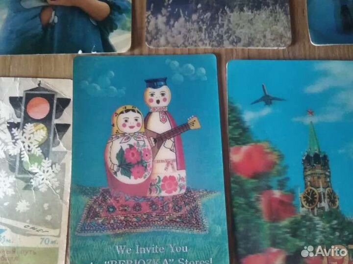 Открытки, календарики объёмные. СССР. Коллекция