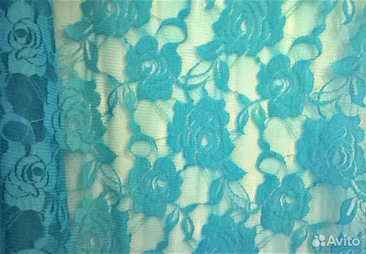 Ткань гипюр стрейч отрез 3,13м -№8, плательный