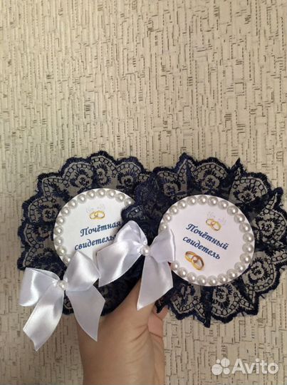 Бутоньерки для свидетелей