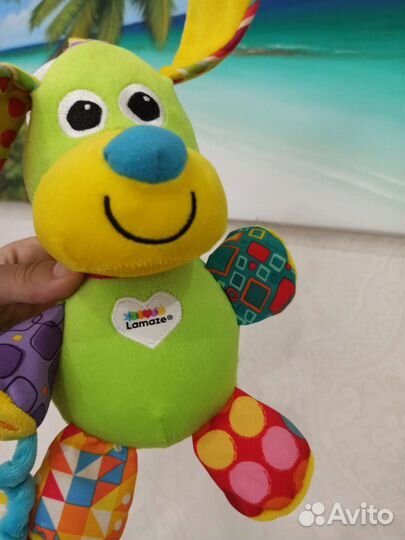 Игрушка Lamaze собака шуршащая и звенящая