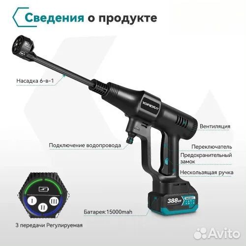 Портативная минимойка высокого давления