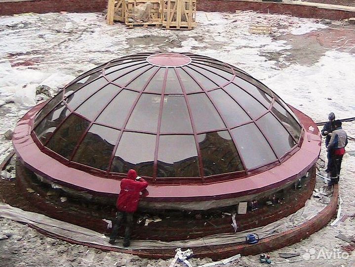 Зенитные фонари стеклянные