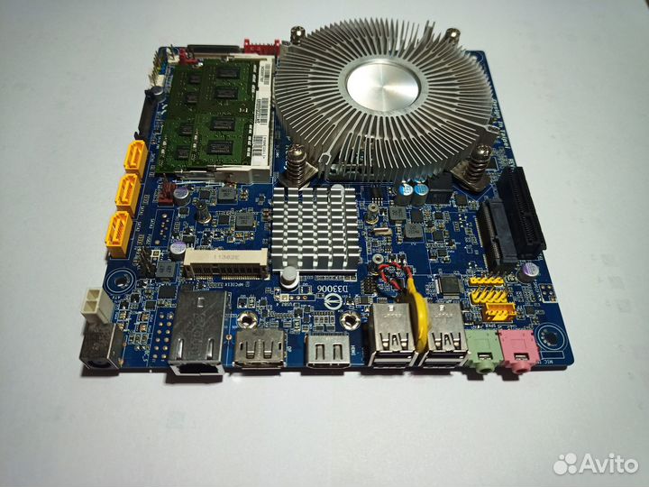 Материнская плата с процессором, памятью и бп