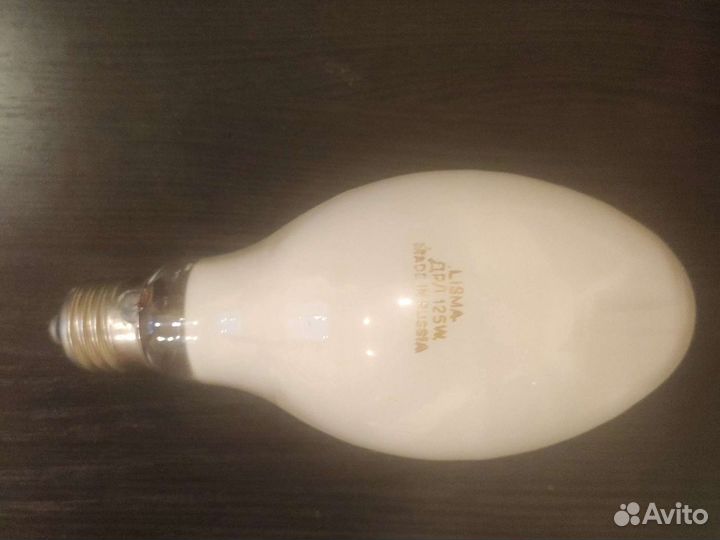 Лампа газоразрядная ртутная Лисма дрл 125W E27