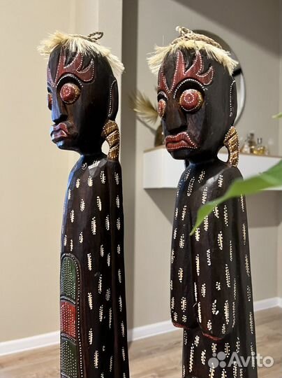 Декоротивные статуэтки Папуасы