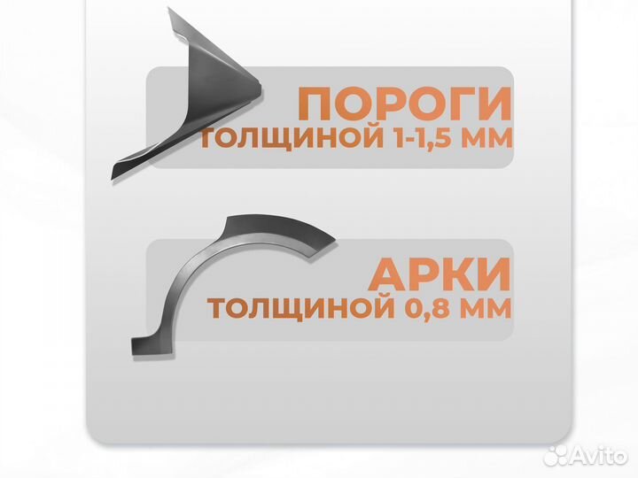 Ремонтные пороги и арки для Kia Раевская