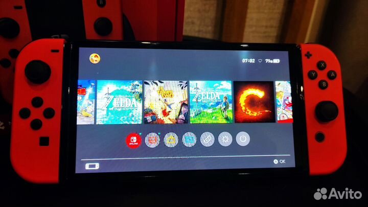 Nintendo switch oled mario edition прошитая