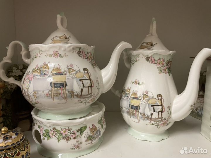 Заварочный чайник и подогреватель ежевичная поляна