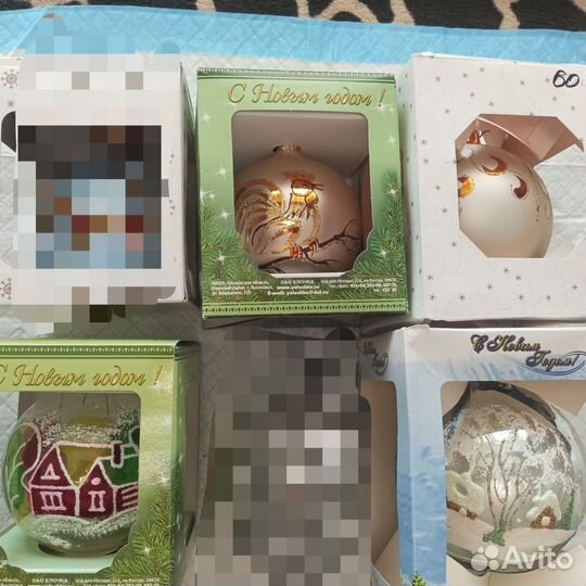 Елочная игрушка разные стекло