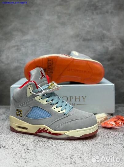 Nike Air Jordan 5 серые мужские