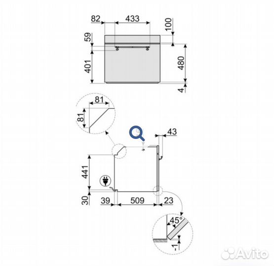 Духовой шкаф Smeg sfp750bspz