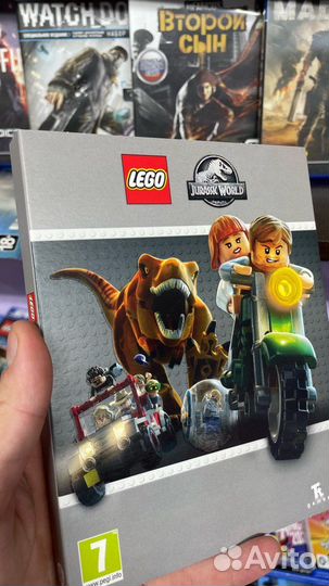 Lego jurassic world новый диск PS4